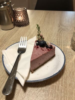 They make the most beautiful raw vegan desserts!  at Happy Bean in Prague