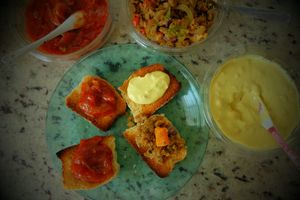 Antipasti at Aurora Restaurante Antiespecista in Porto Alegre