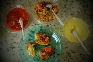 Antipasti at Aurora Restaurante Antiespecista in Porto Alegre