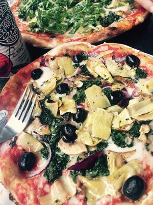 Pizza Express - vegan pizza!  Can't go wrong! at Pizza Express in Rochester