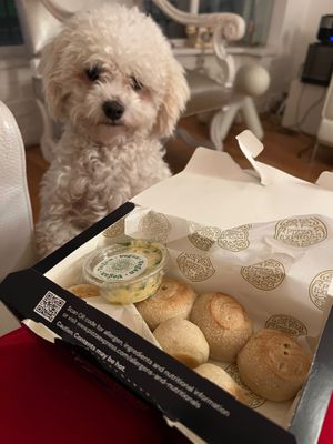 Vegan dough balls (delivery) at Pizza Express in Rochester