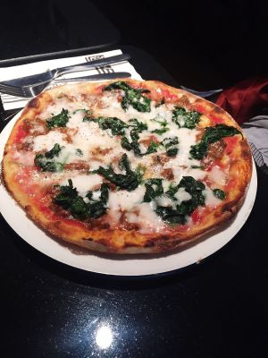 Always delicious vegan pizza! at Pizza Express in Rochester