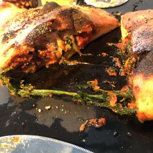 New vegan calzone a pizza at Pizza Express in Rochester