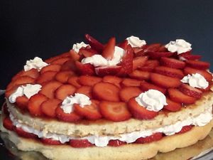 Strawberry pie
 at Poc A Pots in Barcelona