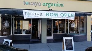 outside at Tocaya Modern Mexican in Santa Monica