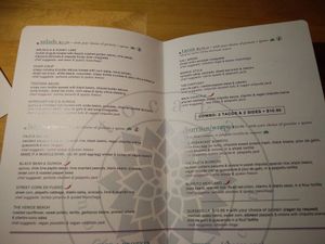 menu 3 at Tocaya Modern Mexican in Santa Monica