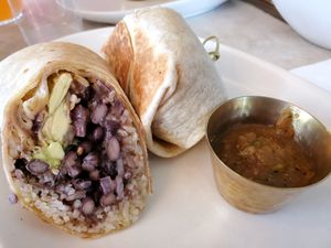 Burrito Mexican... Pretty small for $11 at Tocaya Modern Mexican in Santa Monica
