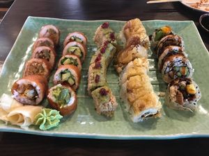 Vegan rolls!!!!  at Blue Sushi Sake Grill in Naperville