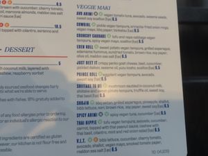 Menu 3 at Blue Sushi Sake Grill in Naperville