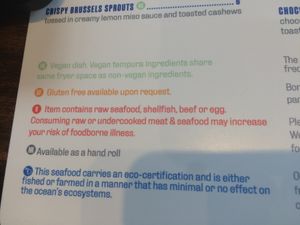 Menu 7 at Blue Sushi Sake Grill in Naperville