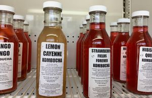 Local Kombucha from Pat Greer's at JuiceWell in Houston