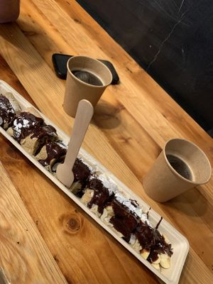   at The Happy Pig Pancake Shop in Amsterdam