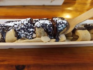  at The Happy Pig Pancake Shop in Amsterdam