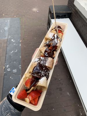   at The Happy Pig Pancake Shop in Amsterdam