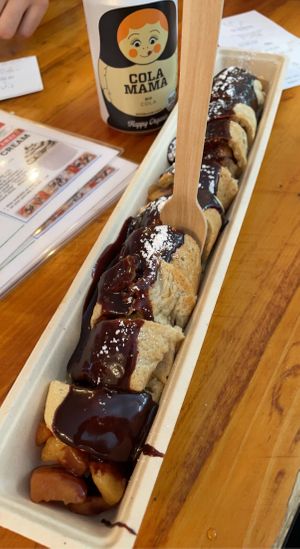   at The Happy Pig Pancake Shop in Amsterdam