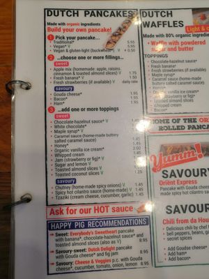  at The Happy Pig Pancake Shop in Amsterdam