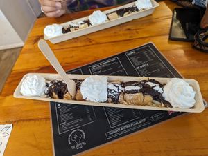  at The Happy Pig Pancake Shop in Amsterdam