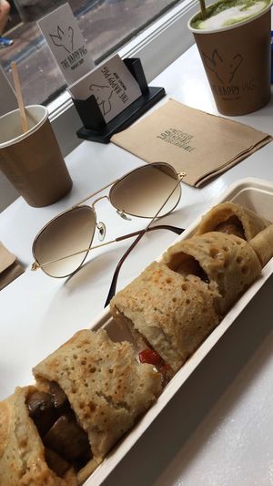 salty pancake at The Happy Pig Pancake Shop in Amsterdam