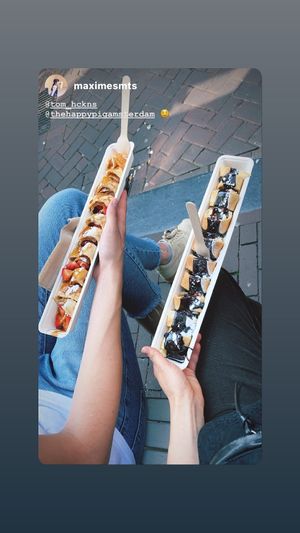  at The Happy Pig Pancake Shop in Amsterdam