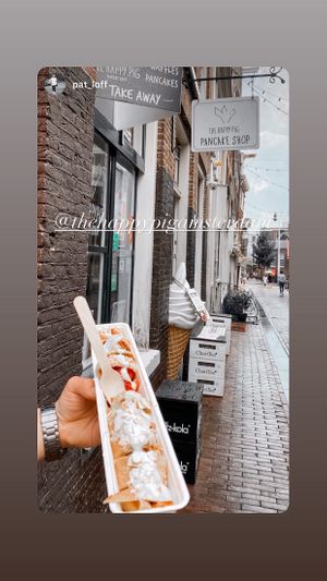  at The Happy Pig Pancake Shop in Amsterdam