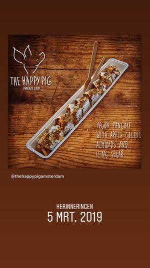  at The Happy Pig Pancake Shop in Amsterdam