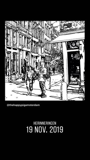  at The Happy Pig Pancake Shop in Amsterdam