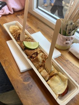   at The Happy Pig Pancake Shop in Amsterdam