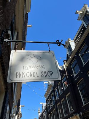  at The Happy Pig Pancake Shop in Amsterdam