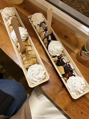   at The Happy Pig Pancake Shop in Amsterdam