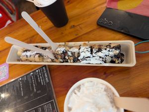  at The Happy Pig Pancake Shop in Amsterdam