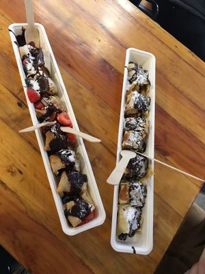 Yummi vegan pancakes  at The Happy Pig Pancake Shop in Amsterdam