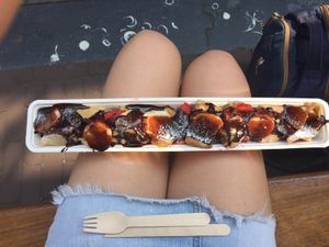 Crepe at The Happy Pig Pancake Shop in Amsterdam