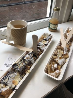 Pancakes  at The Happy Pig Pancake Shop in Amsterdam