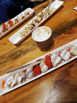 :) at The Happy Pig Pancake Shop in Amsterdam