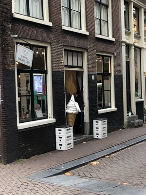 Store Front  at The Happy Pig Pancake Shop in Amsterdam