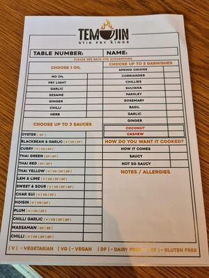  at Temujin Restaurant in Halifax