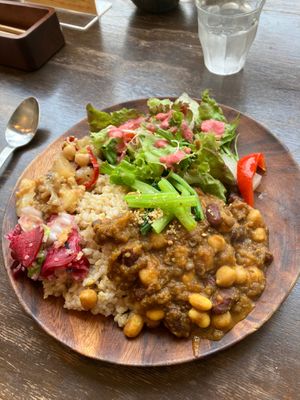 Vegan bean curry at Hareya in Atsugi