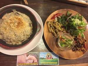 Cream Gratin dinner set at Hareya in Atsugi