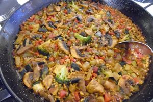 This rice dish wasn't called paella. You could have fooled us. at Rosario Uno in Cadiz