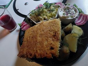 Kotlet schabowy at Vegan Port Pizza & Restaurant in Gdansk