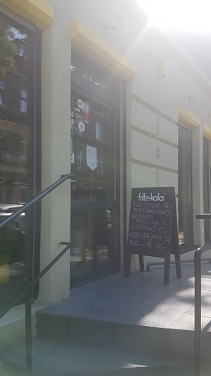 Entrance at Vegan Port Pizza & Restaurant in Gdansk