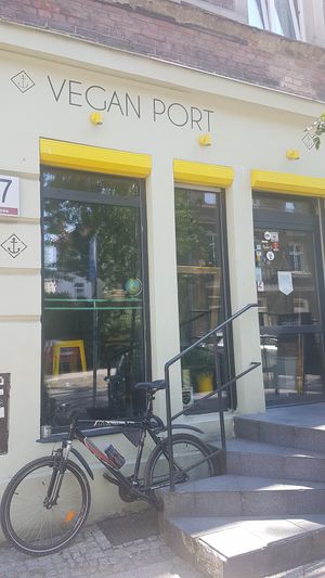 Devanture at Vegan Port Pizza & Restaurant in Gdansk