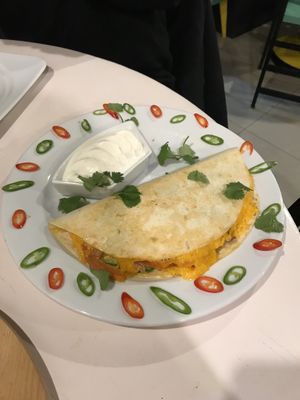 Incredible quesadilla! at Vegan Port Pizza & Restaurant in Gdansk