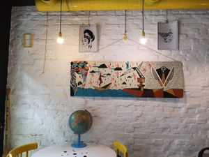 Indoors at Vegan Port Pizza & Restaurant in Gdansk