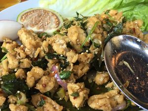 Tofu salad at Thip Khao in Washington