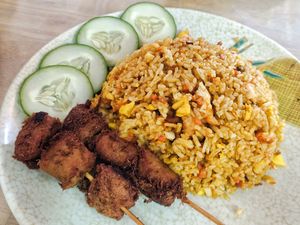 Indonesia rice at CGS Vegetarian Cafe in Miri