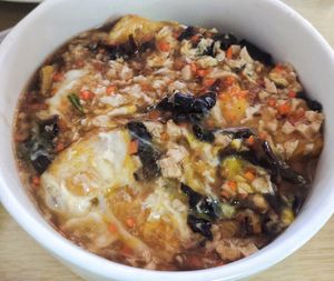 Signature tofu very flavourful, recommend at CGS Vegetarian Cafe in Miri