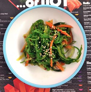 Seaweed salad at YO! Sushi in Dartford