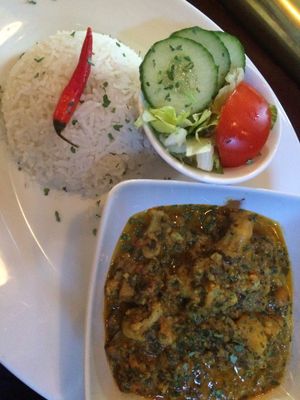 rice and vegetable curry at McArthurs Pub in Thun