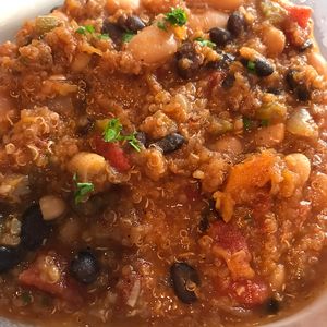 quinoa chili at Coast Bar + Bistro in Brunswick